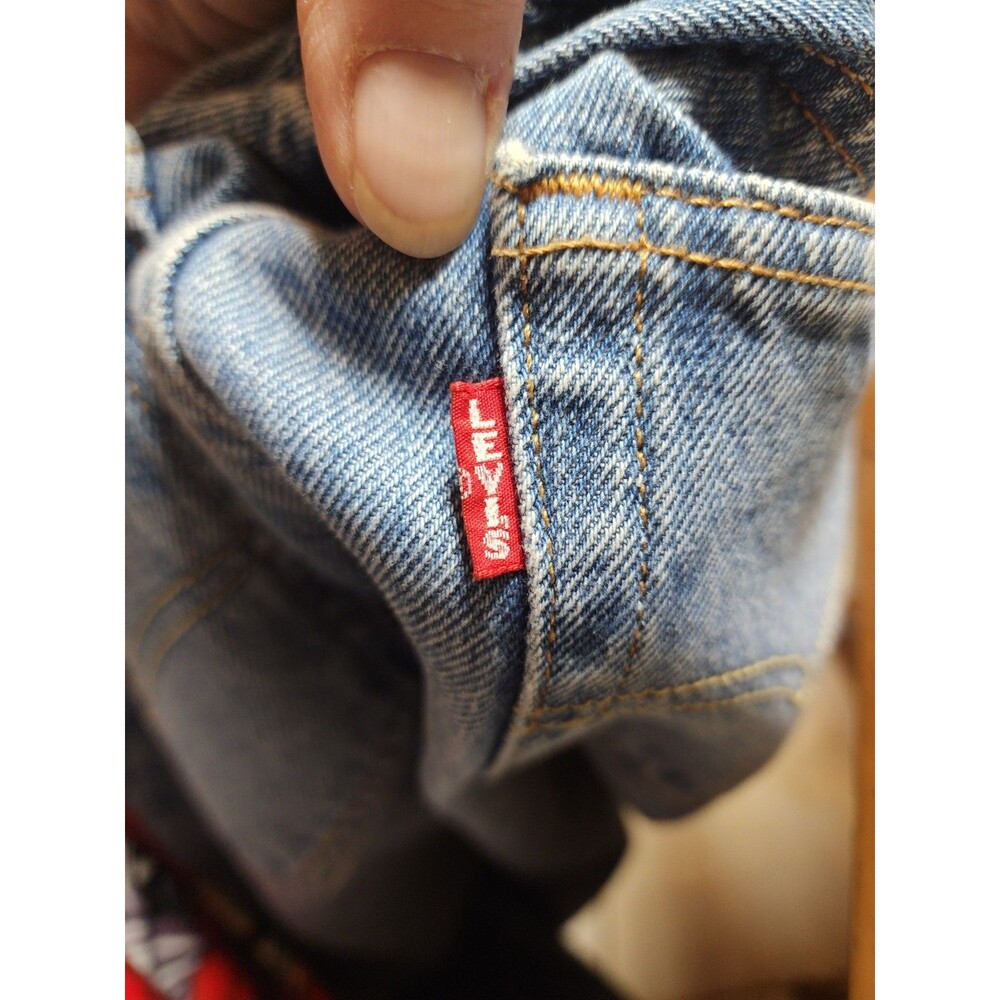 Levi’s 501 ’90s Big E Selvedge Jeans W24 L30 Straight Leg Orange Line